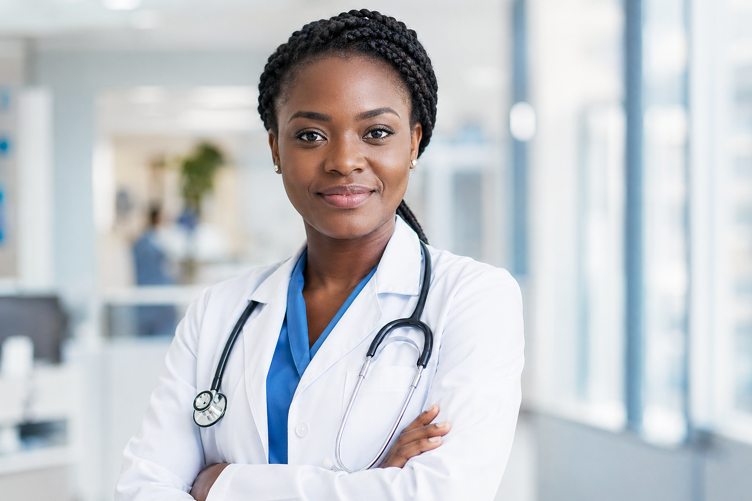 Médecin en tenue médicale